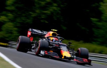 Gasly tops rain-hit Hungary FP2 as Albon crashes