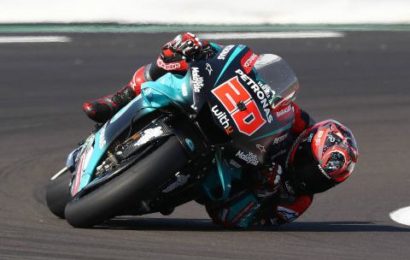 Quartararo edges Marquez in British MotoGP warm-up