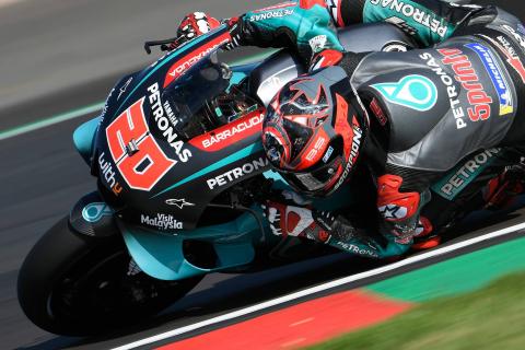 Quartararo shakes off neck pain to lead Petronas Yamaha 1-2