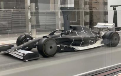 Latest F1 car vision for 2021 revealed in wind tunnel