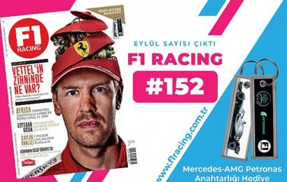 Mercedes Formula 1 anahtarlık hediyeli Formula 1 Racing Eylül sayısı çıktı