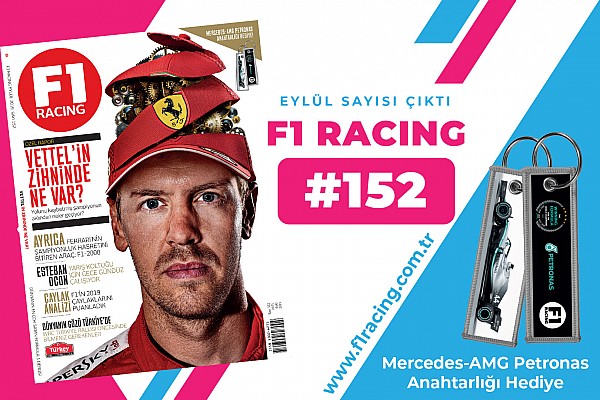 Mercedes Formula 1 anahtarlık hediyeli Formula 1 Racing Eylül sayısı çıktı