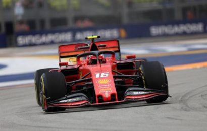 Leclerc tops Singapore FP3 to put Ferrari in pole fight