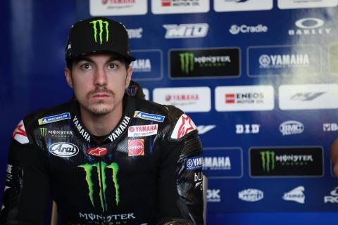 Vinales leads wet warm-up from Crutchlow at Aragon