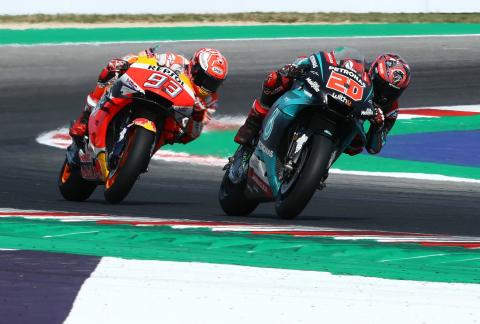 Quartararo: Fighting Marquez best moment of my life Quartararo: Fighting Marquez best moment of my life