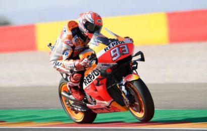 Marquez eases to Aragon MotoGP pole position