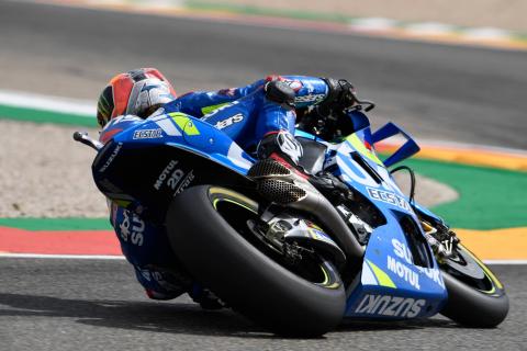 Rins tops drying FP3 at Aragon Rins tops drying FP3 at Aragon