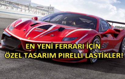 En Yeni Ferrari 488 Challenge Evo için Terzi İşi Özel Tasarım Pirelli Lastikler!