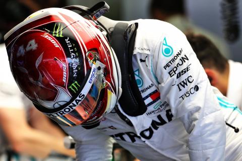Hamilton hits out at "BS" F1 helmet design rules Hamilton hits out at "BS" F1 helmet design rules