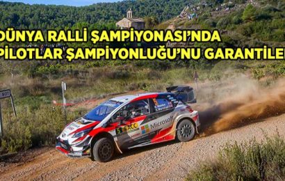 Toyota WRC Yaris ile Yarışan Ott Tanak Dünya Ralli Şampiyonu