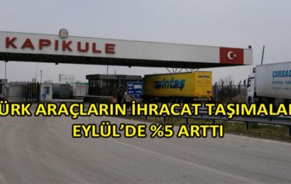 UND, Eylül 2019 Karayolu Taşıma İstatistiklerini Açıkladı!