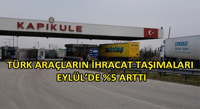 UND, Eylül 2019 Karayolu Taşıma İstatistiklerini Açıkladı!