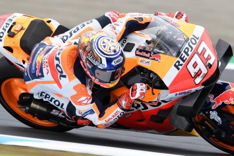 Marquez sees off Yamaha charge for maiden Japanese MotoGP pole