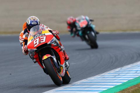 Marquez given another fuel fright with Repsol Honda Marquez given another fuel fright with Repsol Honda