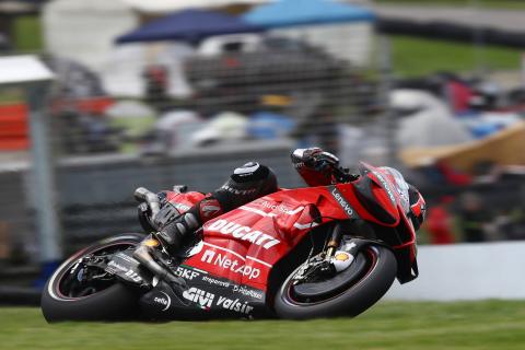 Video: Petrucci brings down Quartararo after huge highside