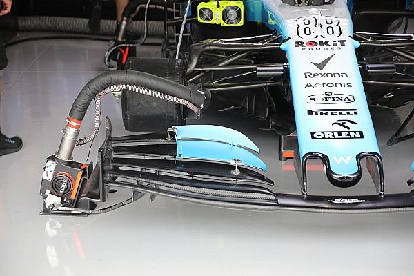 Williams, 2020 için planladığı yeni ön kanadı denedi