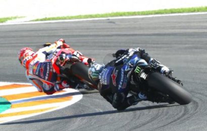 Marquez recovers from fall to lead Valencia MotoGP warm-up Marquez recovers from fall to lead Valencia MotoGP warm-up