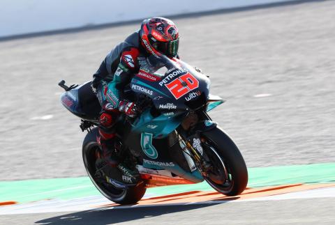 Quartararo leads Vinales as Rossi falls again in FP2 Quartararo leads Vinales as Rossi falls again in FP2