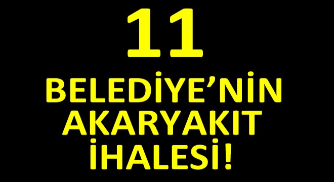 Karadeniz Bölgesinde Bulunan Belediyelerin Akaryakıt İhaleleri!