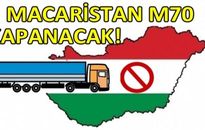 Macaristan M70 Otoyolunda 12 – 13 Aralık Tarihli Yol Yasakları