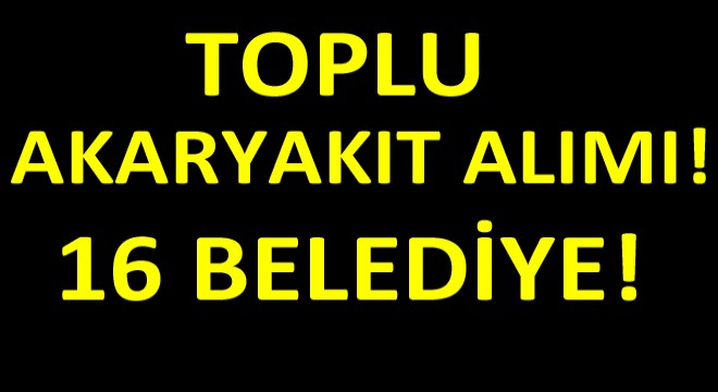Marmara Bölgesi Akaryakıt Alım İhaleleri!