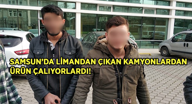 Limandan Çıkan Kamyonlardan Hırsızlık Yapan 2 kişi Tutuklandı