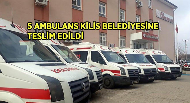 Sağlık Müdürlüğünden Belediyeye 5 Ambulans Sağlık Müdürlüğünden Belediyeye 5 Ambulans