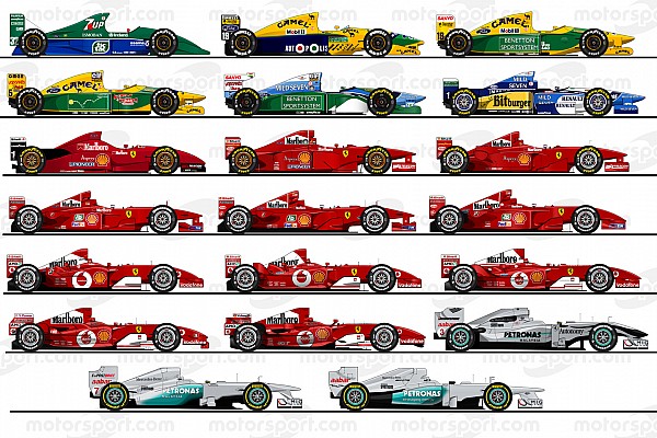 Michael Schumacher’in kullandığı 20 F1 aracı