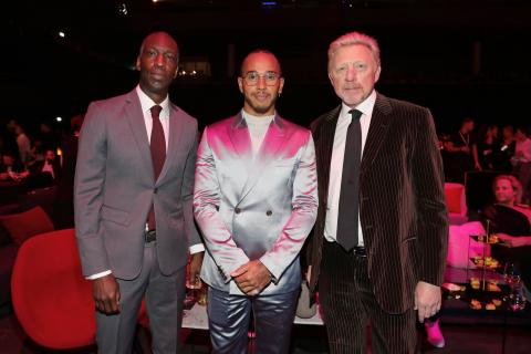 Hamilton shares Laureus Sportsman Award win with Messi