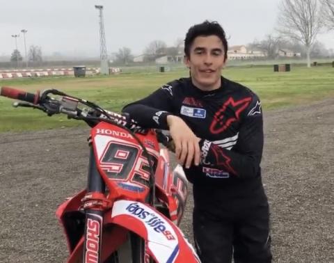 Marquez celebrates 27th birthday with motocross return