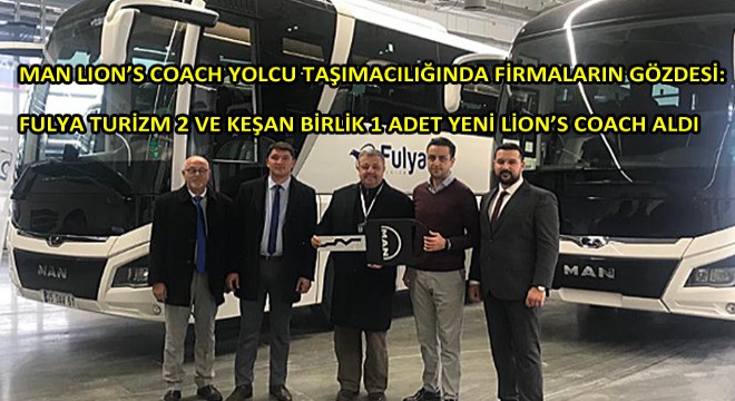 MAN 3 Adet 2020 Model Lions Coach Teslimatı Yaptı