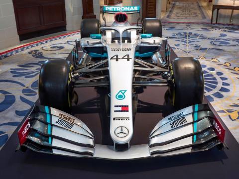 Mercedes reveals new livery in INEOS partnership