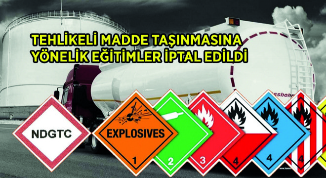 Tehlikeli Madde Taşınmasına Yönelik Eğitimler İptal Edildi