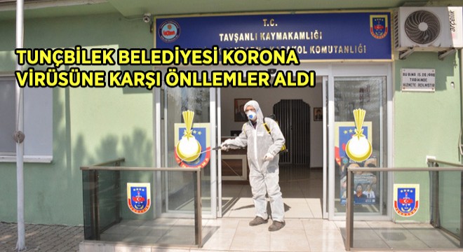 Tunçbilek Belediyesi Korona Virüsüne Karşı Önlemler Aldı