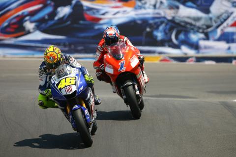 Rossi: Furious battle against Stoner crucial for 2008 Laguna Seca win