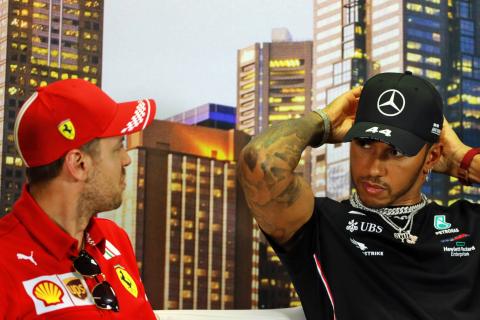“Mixed emotions” for Sebastian Vettel over Lewis Hamilton equaling Schumacher’s F1 win record