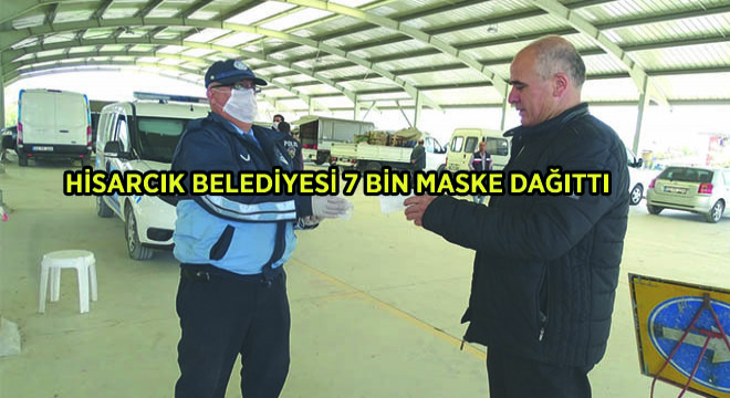 Hisarcık Belediyesi 7 Bin Maske Dağıttı