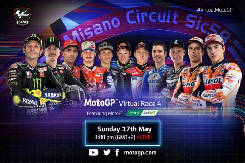 Valentino Rossi back for Misano MotoGP virtual race, MotoE joins bill