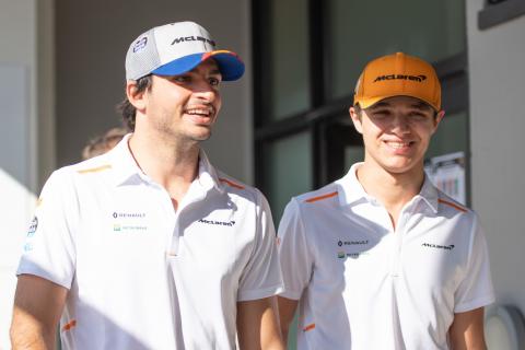 McLaren F1 pair Sainz and Norris in F3 test at wet Silverstone