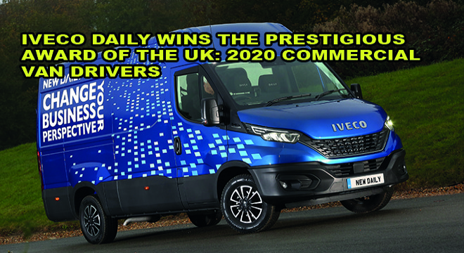 Iveco Daily Wins The Prestigious Award Of The Uk : 2020 Commercial Van Drivers