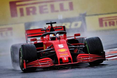 Vettel heads Bottas in wet F1 Hungarian GP second practice
