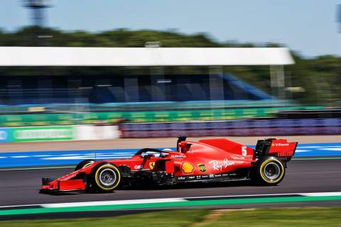 Sebastian Vettel out of F1 British GP first practice