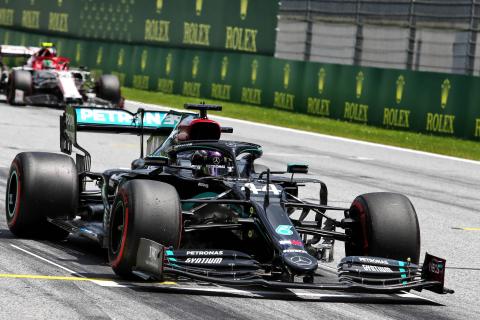 Lewis Hamilton loses front row start after Red Bull protest