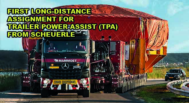 First Long-Distance Assignment For Trailer Power Assist (TPA) From SCHEUERLE