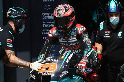 Quartararo shrugs off ‘small crash’, has pace to fight for victory