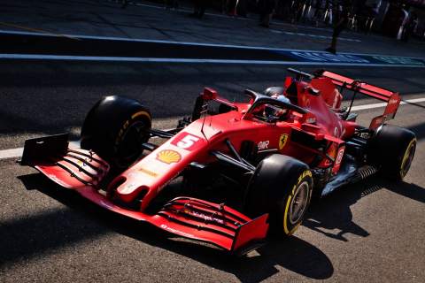 Vettel labels Ferrari F1 car as "difficult" and a "handful" to drive