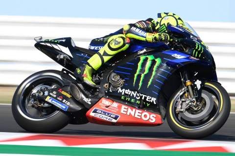 Home hero Rossi tops crash-filled San Marino MotoGP FP3