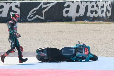 Quartararo 'can't buy experience', loses title lead