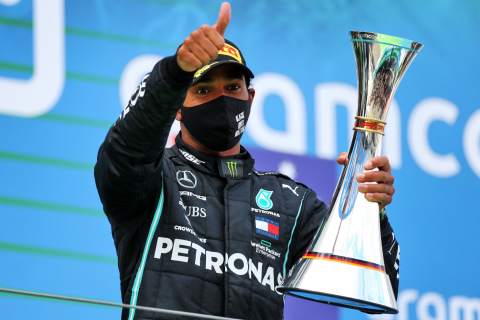 ‘I’m not done yet’ – Hamilton warns more to come after matching F1 record