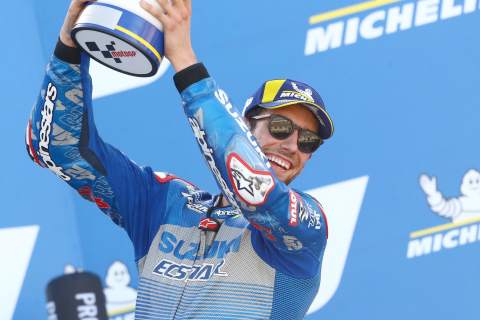 Relief as Rins changes the story to put himself, Suzuki back on top in Aragon